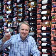 Paul Tate-Smith, of Derventio Wines, in Malton, raising a glass to the charity wine tasting evening tomorrow