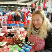 Lucy Baker, of Lucias Cakes, Malton, gets ready for Saturday’s Food Lovers Market