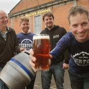 Ian Goodall, Chris Waplington, James Broad and Phil Saltonstall from the Malton Breweries Brass Castle and Bad Seed, who staged a previous BeerTown event at the Milton Rooms in Malton