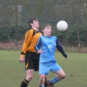 Action from Heslerton Under-14s’ match against Hunmanby