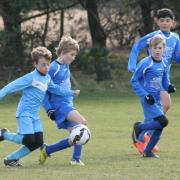Action from Heslerton Under-11s’ match against Whitby Fisherman