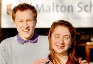 Malton School pupils Ian Mason and Aya Abrahams have secured offers to go Oxford and Cambridge Universities.