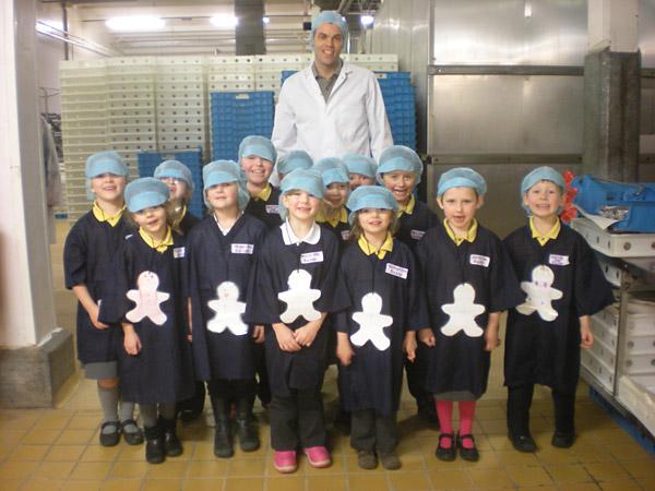 Pupils from Gillamoor Primary School pay a visit to Thomas The Baker.