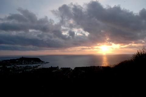 Susnrise taken from Oliver's Mount, Scarborough by Bill Taylor