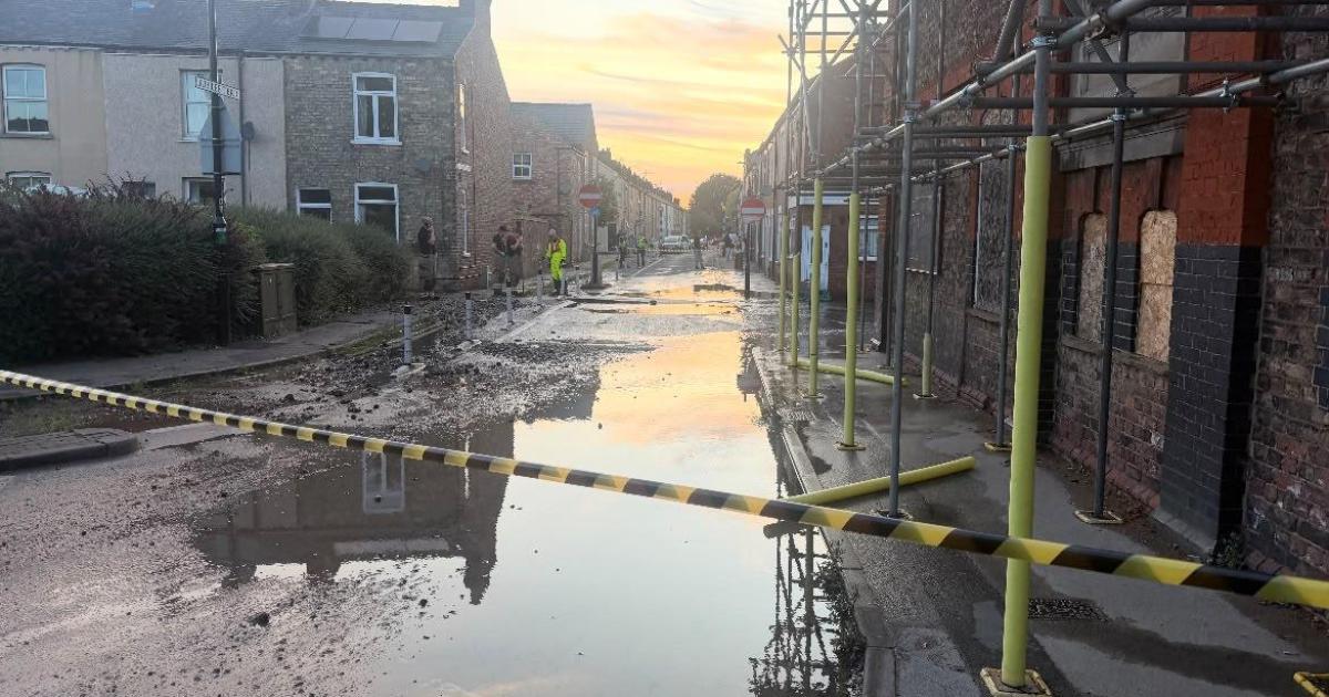 Major flood - main road reopens in York suburb after a fortnight