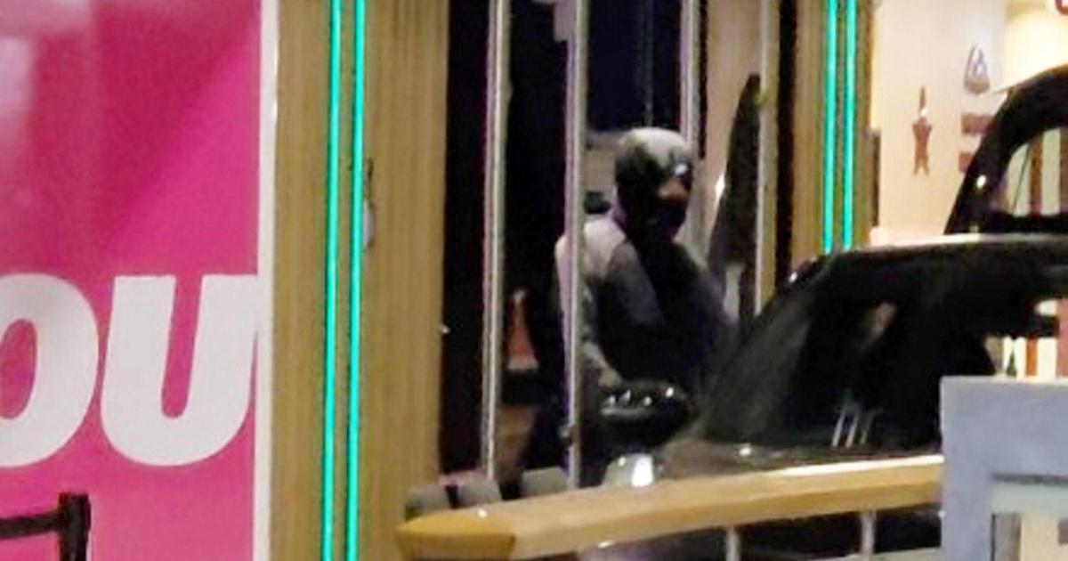 WATCH - Masked gang drive car into North Yorkshire service station during ram raid