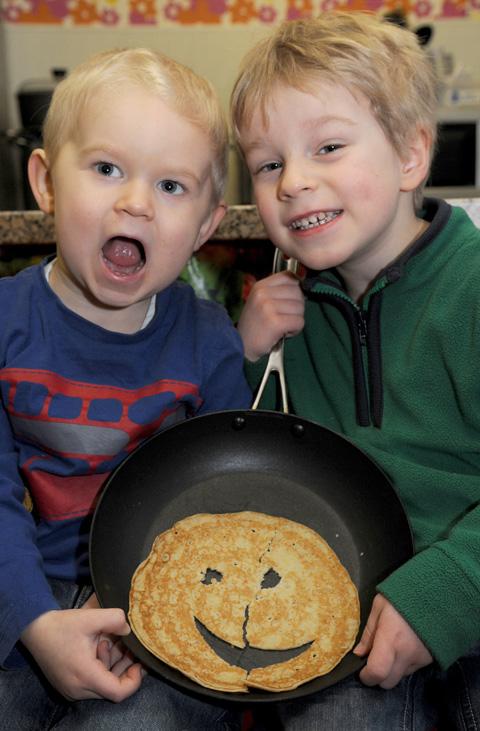 Youngsters at House Martins Day Nursery in Malton had a “flipping” good time to celebrate Shrove Tuesday. 