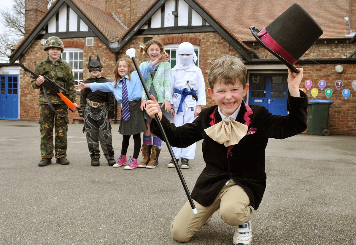 Youngsters at Leavening School dressed as some of their favourite characters to celebrate World Book Day.