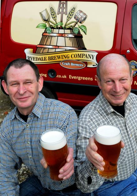 David and Tony Williams set up Ryedale Brewing Company at their home near Flaxton 