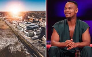 The performances of 'Johannes Radebe: Freedom Unleashed’ at Bridlington Spa tonight and tomorrow (April 1) have been cancelled. Pictured: Bridlington Spa and Johannes Radebe