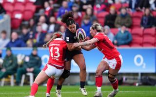Kirkbymoorside's Tatyana Heard (centre) has signed a new contract with Gloucester-Hartpury.