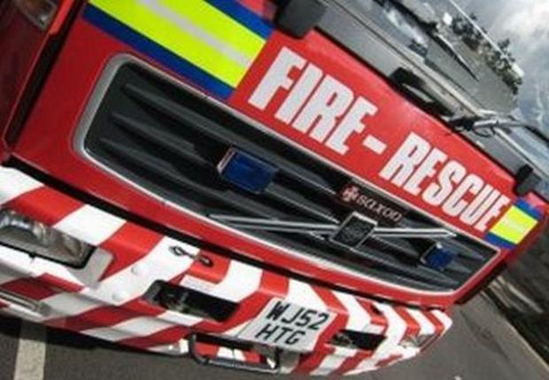 Another combine harvester catches fire in field